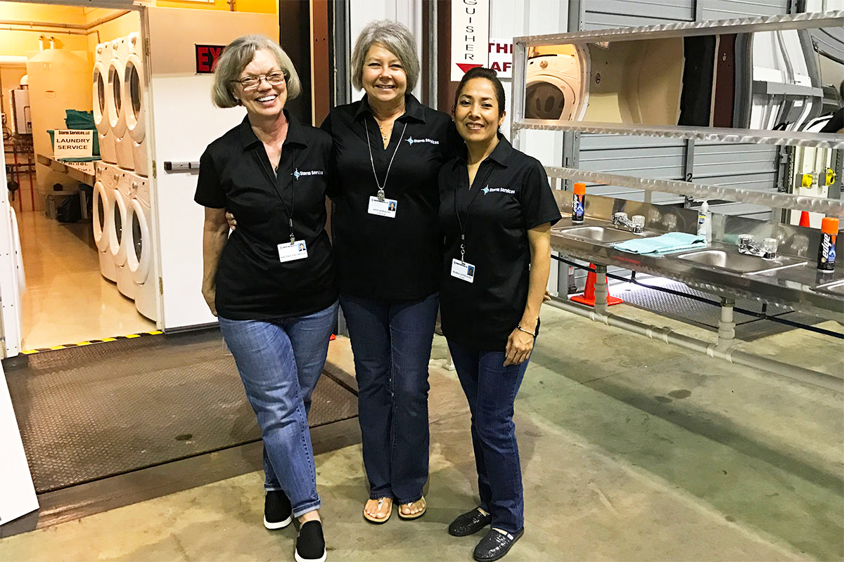 Team Members on site