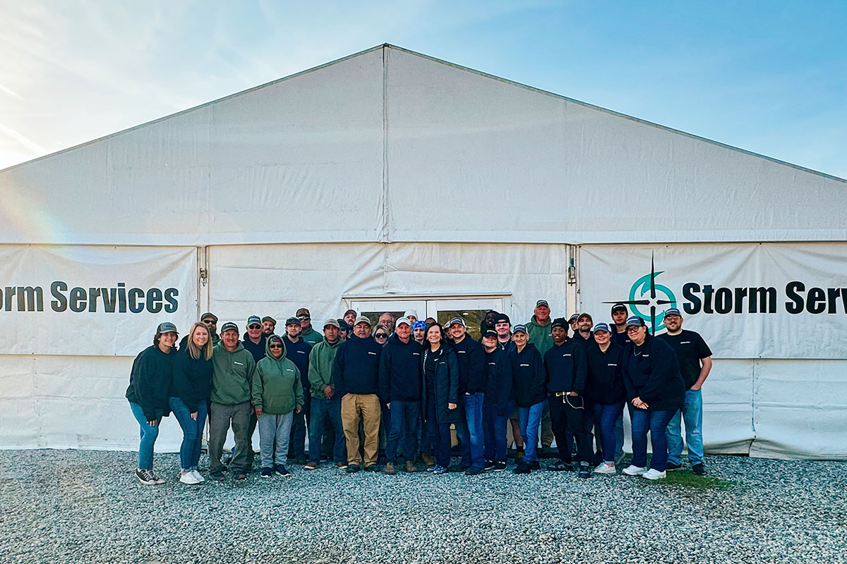 Team Members on site